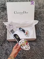 Christian Dior Lüks İthal Puantiye Desenli Terlik