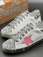 İthal Golden Goose Yıldız Detaylı Premium Kadın Sneaker