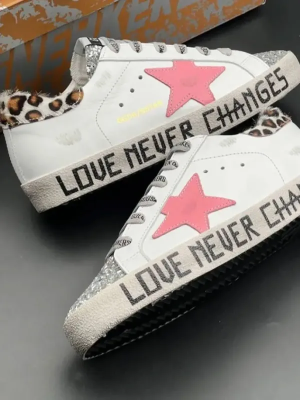 İthal Golden Goose Yıldız Detaylı Premium Kadın Sneaker